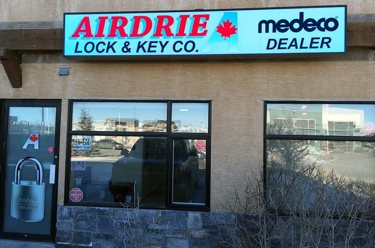Airdrie Lock and Key store front